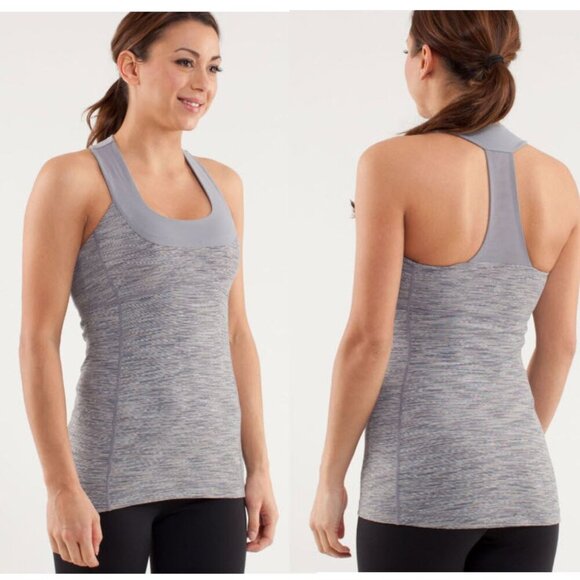 Lululemon Athletica Gray Halter Tank Top Size 6 - Picture 1 of 12